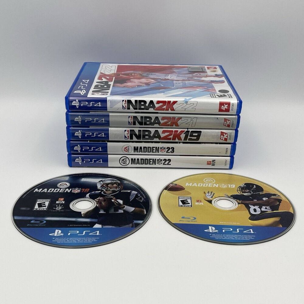 Sony PlayStation 4 PS4 Sports Games Lot Bundle Madden 2K